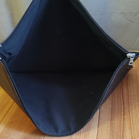 Mo851 Men's Leather Envelope Clutch Black - Picture 7 of 8